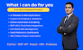 develop ai powered web application chatbot and python automation solution