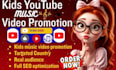 do country targeted youtube kids music video promotion kids song video boost