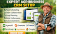 setu agribusiness CRM agworld granular trimble farmlogs agriwebb cropio agrisync