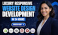 build luxury website design luxury website and luxury website development