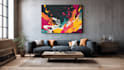 create trendy, unique canvas wall art design