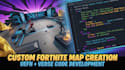 create fortnite boxfight pvp map and a custom uefn fortnite map with verse code