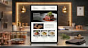 design a modern restaurant website that generate diners