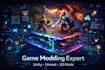 3d game mod, unity mods, unreal engine modding, video games
