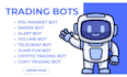 build polymarket bot, openclaw, pump fun bot, crypto trading, solana trading bot