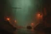 make mystical horror dark environment concept art or landscape