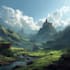 digitally paint fantasy landscape