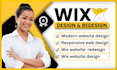 build wix studio website design wix website redesign wix studio website redesign