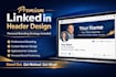 design a premium linkedin header with personal branding strategy