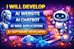 develop ai website, ai chatbot, ai web application, and ai software