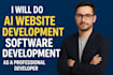 do ai website development and software development, ai software, ai tools