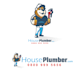 design excellent construction, plumbing logo