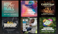 design clean, professional graphics for church events