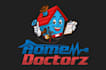 design modern construction, servicing, plumbing logo