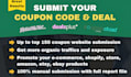 manually submit your coupon code submission to 250 global submission deal site