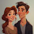 make couple portrait illustration
