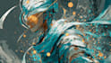 create modern abstract digital art paintings