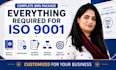 help you to achieve iso 9001 certification with complete qms documentation