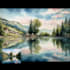 make an original impressionism watercolor landscape artwork for you