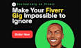 turn your fiverr gig image, picture, banner ,thumbnail into a client magnet