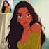 do disney style cartoon portrait