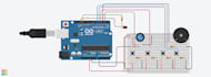 program arduino and esp32 with tinkercad circuit design and simulation