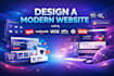 design a modern website using zyro webnode wix harmony squarespace duda website