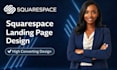 create a modern squarespace landing page design