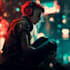 create cyberpunk illustration style for anything