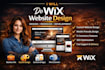 build wix website design, redesign wix website development landing page studio