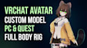 create a custom vrchat avatar, quest compatible with physbones and optimization