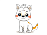 draw a cute cartoon animal character