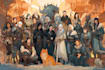 design a dnd party art and group art
