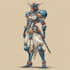 create a marvelous sci fi concept character illustration