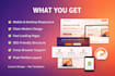 build a responsive landing page in HTML CSS js