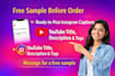 write instagram captions and youtube titles