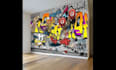 create custom wall art, murals, graffiti, doodles, decals and wallpaper designs