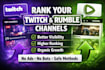 do rumble channel promotion organically