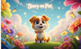 create 3d animation, 3d pet portrait, pet cartoon illustration
