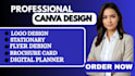 design letterhead, proposals, company profile, certificate, canva template