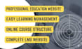 be wordpress expert for your lms website, educational website, or online courses
