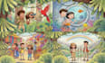 create children picture book and character design