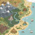 fantasy rpg dnd world map,campaign map, vector city map