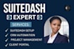 setup suitedash client portal CRM automation and dashboard