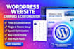 do wordpress website changes, fixes, customisation and edits