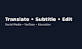 translate and design your video professionally