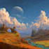 fantasy concept landscape illustrations