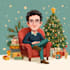 unique christmas cartoon caricature