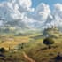 do fantasy background and landscape