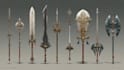 create weapon design and illustration